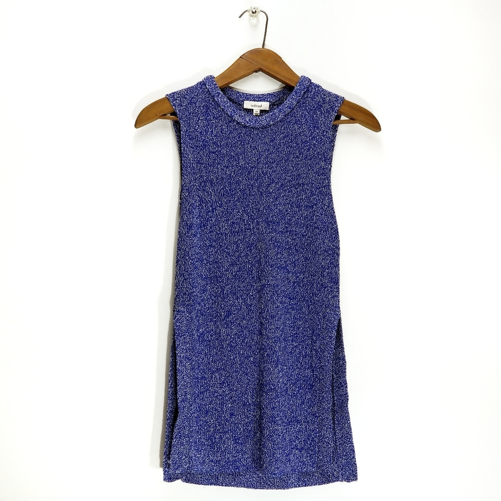 Aritzia | Wilfred Palmier Sleeveless Sweater XXS Heathered Blue